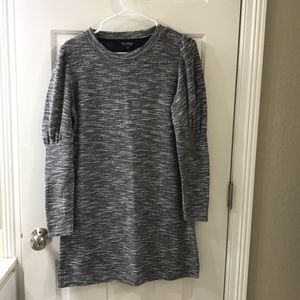 Herringbone print dress